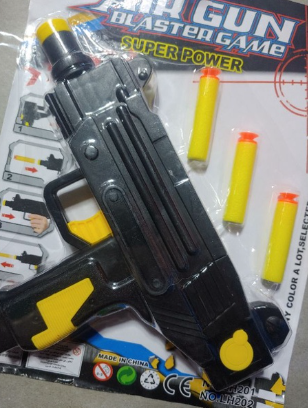 Black NerfGun toy for Kids