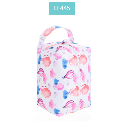 Happyflute Baby Diaper Pads Reusable Waterproof Fashion Prints Wet  Dry Cloth Wet Bag Mums Storage Travel Nappy Bag 0018