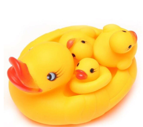 Squeaky rubber ducks
