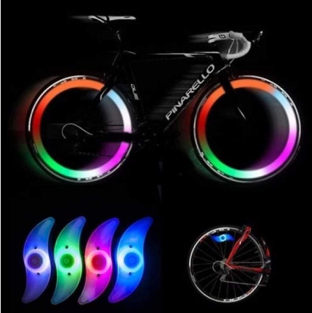 Safety Bright Bike Cycling Car Wheel Tire Tyre LED Spoke Light Lamp pito light