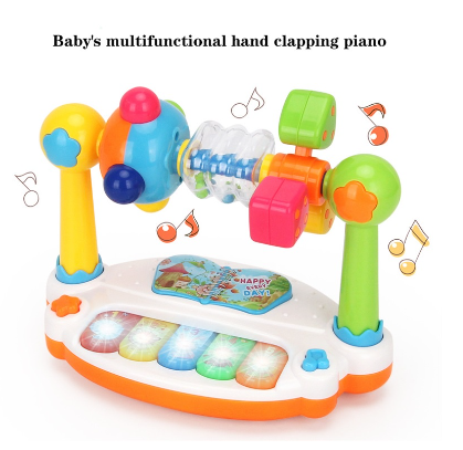 Baby Musical Keyboard Piano Drum Kids Musical Toy With Music And Lights Early Educational Developme