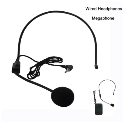 Professional Headworn Wired Hands Free Headset Conference Microphone System Megaphone Mic For Speaker Teacher Tour Guide