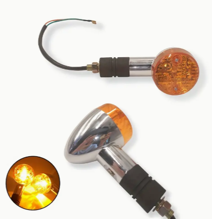 2pcs Motorcycle Turn Signals Lights For Honda Shadow Aero For Kawasaki Vulcan VN 750 800 1500 RETRO Turn Light