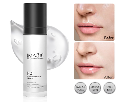 IMAGIC Makeup Primer Moisturizing Concealing Brightening Liquid Primer Cream for Base Makeup