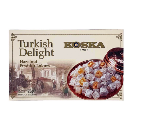 Koska Authentic Turkish Delight with Hazelnut 125g