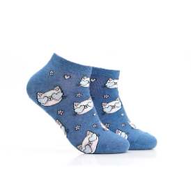 Iconic Socks Cat Heart Eyes Women's Ankle Socks