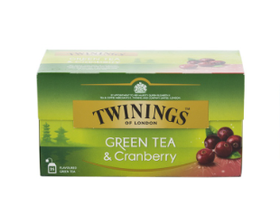Twinings Green Tea Cranberry 25's