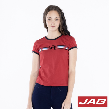 Jag Ladies Relaxed Fit Striped Tee