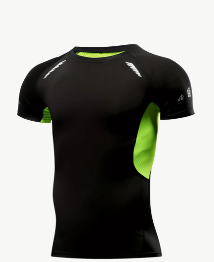 Men Colorblock Sports Tee Gym Clothes Men Basic T Shirt