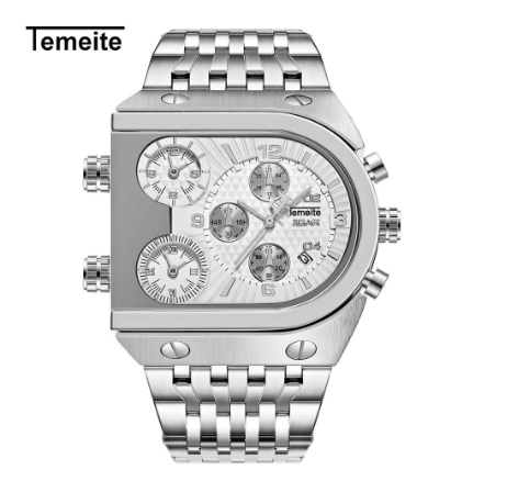 Original Luxury Men's Watch Fashion Unique Waterproof Stainless Steel Calendar Sports Quartz Men's Watch 06