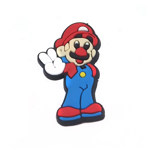 Cute Mushroom Flower Jibbitz for Crocs Pin Super Mario Game Croc Jibbits Star Shoe Charms Dragon Jibits Charm Men Shoes Accessories M23