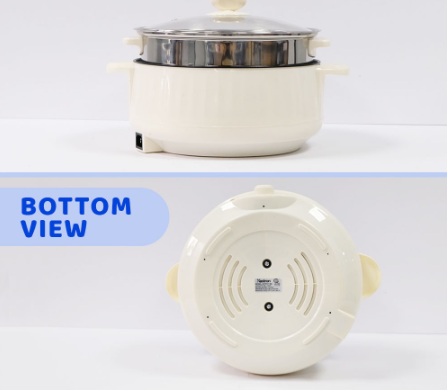 Astron HOTPOT-380 Multipurpose cooker with steamer | 3.8L capacity | 1000W | nonstick coating plates