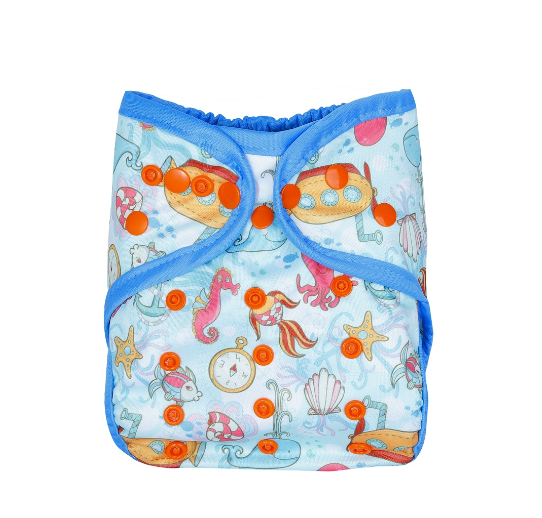 Waterproof Reusable Printed One Size Cloth Diaper Cover D14