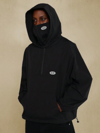 SUMWON Nylon Half Zip Mask Hoodie