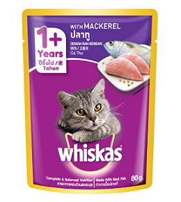 Whiskas Mackerel in Pouch 80g