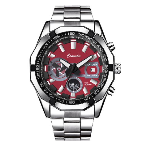 CT creat Stainless Steel/Leather Luxury Fashion Business Men's Watch Calendar Waterproof Luminous Sports Watch 003