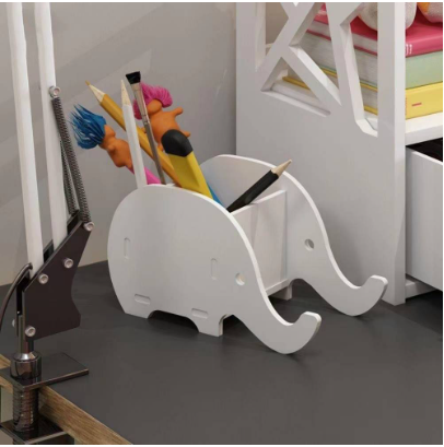Multifunctional wooden elephant pen and mobile rack holder