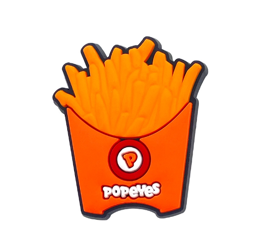 Cartoon Hamburger Food Croc Accessories Fried Chicken Jibbits Charm Popeyes Fries Jibits Crocs for Women Shoe Charms Pins Decoration f15