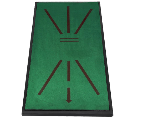 PGM Golf Training Mat for Swing Detection - 2.0 Crystal Velvet Path Visual Feedback Golf Hitting Mat - Premium Golf Practice Mats Outdoor Indoor - Advanced Guides and Rubber Backing Golf Hitting Mat