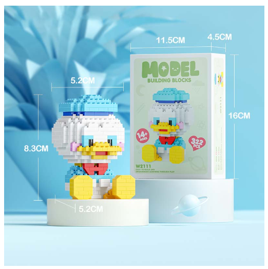 Building Block Toys Educational Toy Gift for Girls Desktop Decoration Cute LinaBeII L15