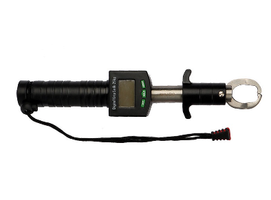 Digital Fish Lip Grabber Fishing Plier Grip Gripper With Scale Weight 25KG/55LB and Measuring Tape Wrist Strap