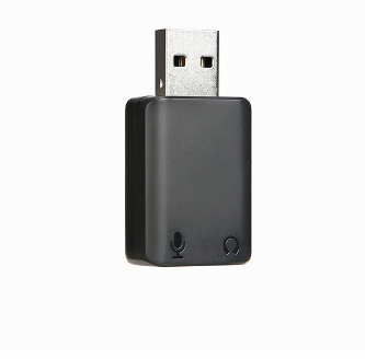 Boya  BY-EA2 USB Audio Adapter Separate Microphone and Earphone for PC Laptop Computers