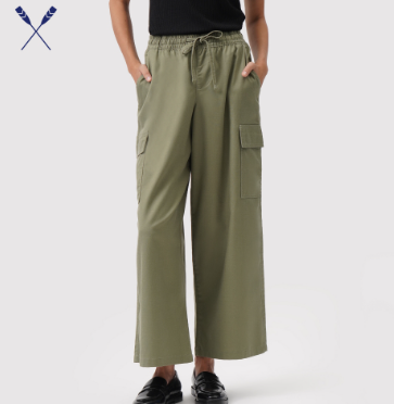 Regatta Drawstring Cargo Pants For Women Black/Fatigue/Sand