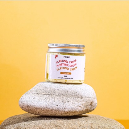 RRAW Skin Care 1Percent Retinol Cream Acid Vitamin E Dry Sensitive Aging Oily Acne Prone Organic