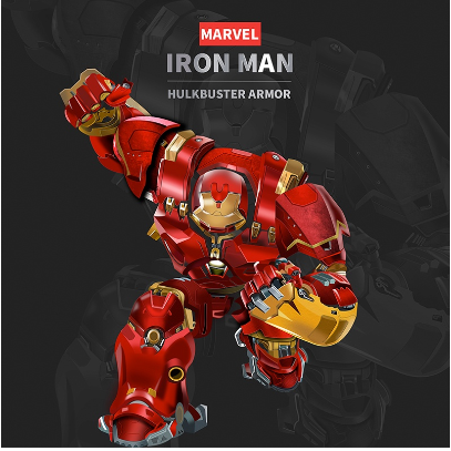 Avengers Iron Man Hulk Model Movable Mark with LED Light Hulkbuster Figure Tansformer Anime Marvel Collect Kids Toys