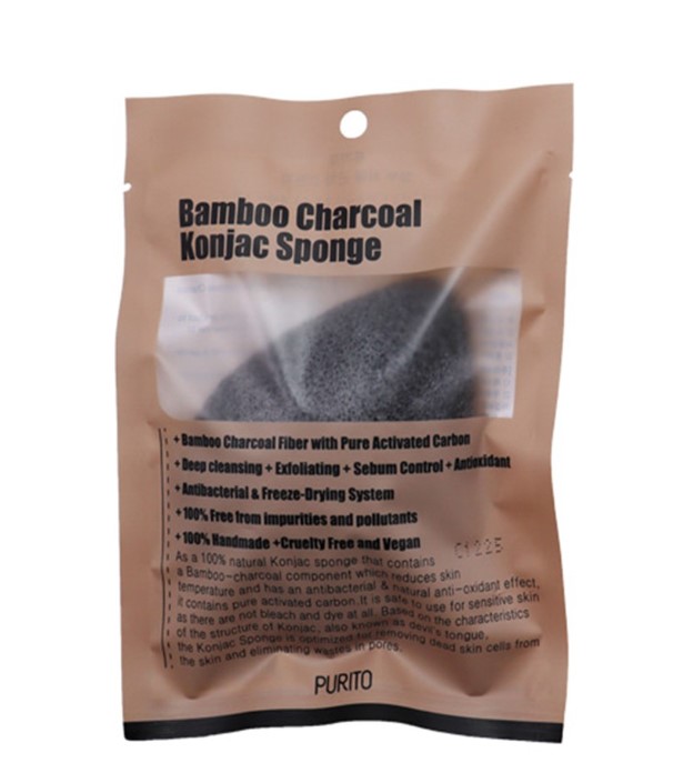 Bamboo Charcoal Konjac Sponge 7g