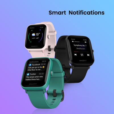 Amazfit Bip U Pro Fitness Smartwatch 5 ATM Waterproof Bulit In Microphone 60 Sport Modes Smart Watch