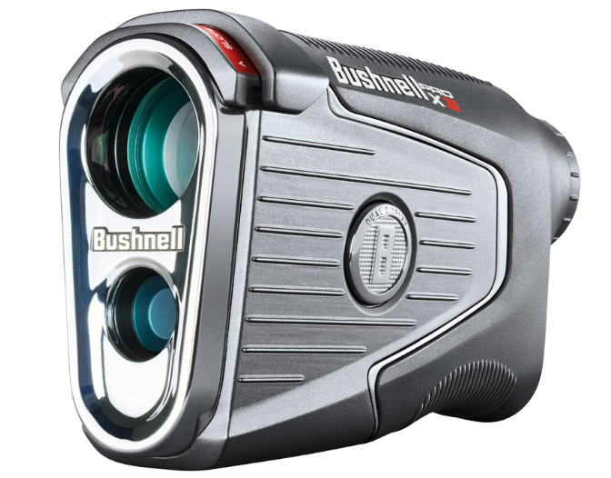Bushnell Golf Pro X3 Golf Laser Rangefinder, Waterproof, Slope + Elements Compensation, Locking Slope Switch, Dual Display, Bite Magnet Mount