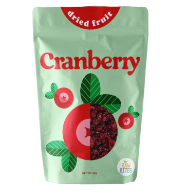 Raw Bites Dried Cranberries 60g