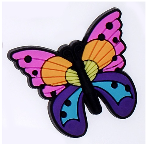 Cartoon Butterflies jibbits croc Pins for Shoes Decoration High Quality S14