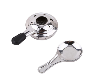 Portable Camping Windproof Stainless Steel Handle Pinic Tools Alcohol Stove Fuel