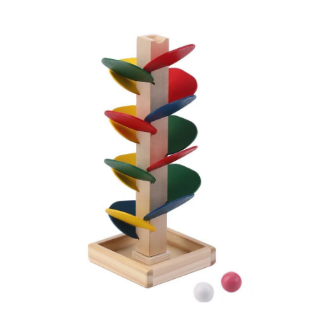 ED shop Ball Run Track Game Toy Wooden DIY Mini Tree Baby Kids Educational toy toys