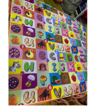 Big size Double-sided Pattern Kids Playmat/ Baby Crawling Mat 200cm×180cm Safety for Baby No Smell