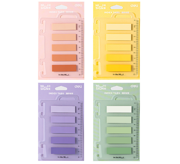 Deli Nusign Sticky Notes 100 Sheets Instruction Label Bookmarks Student School Supplies