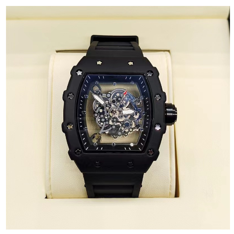 Original Luxury Fashion Luminous Waterproof Hollow Transparent Bottom Quartz Watch 4