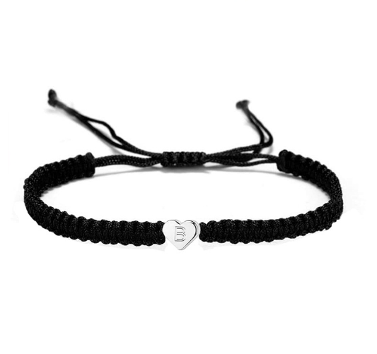 Love 26 Letter Braided Rope Couple Bracelet B