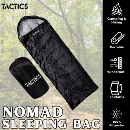 Tactics Nomad Sleeping Bag 210X75CM Camping and Hiking Sleeping Bag (E309) Collection