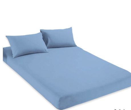 Socone 3IN1 US Cotton Queen Size Bedsheet Set 60*75+7.8 Fitted Sheet 4312-60