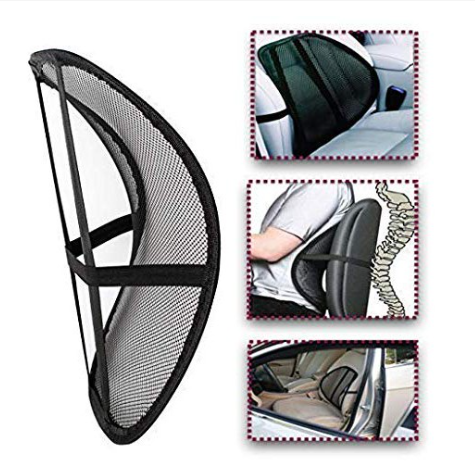 Mesh Lumbar Lower Back Support Car Seat Chair Cushion Pad
