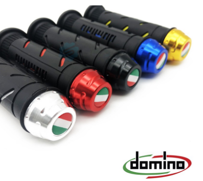 Speed MOTO DOMINO Handle Grip with Alloy Bar End CNC Quality Universal