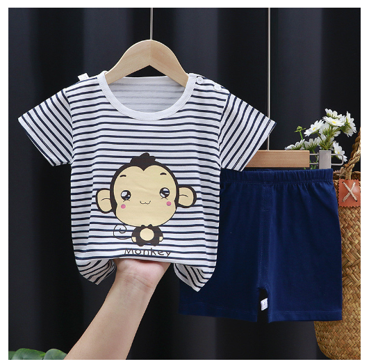 Boy Clothes Corp Terno for Kids Boys Fashion Sando Shorts Set Summer Terno For Kid Boy D10