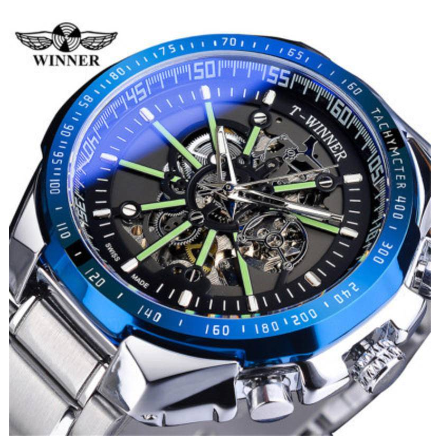 WINNER Men's Watch Business Classic Style Men Fashion Casual Automatic Mechanical Watch Top Brand Skeleton Watch 5