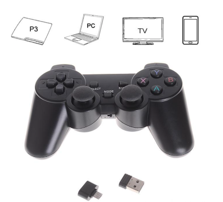 2.4GHz Wireless Dual Joystick Control Game Controller Gamepad For PS3 PC TV Box