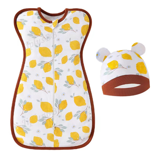 Newborn Swaddle Baby Muslin SW Blanket Hat Set Swaddle Bedding Wrap Blanket Baby Swaddling B7