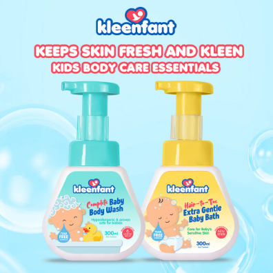Kleenfant Hypoallergenic Bodycare for Newborn, Babies, and Kids No Tears Collection 300ML Pack of 1