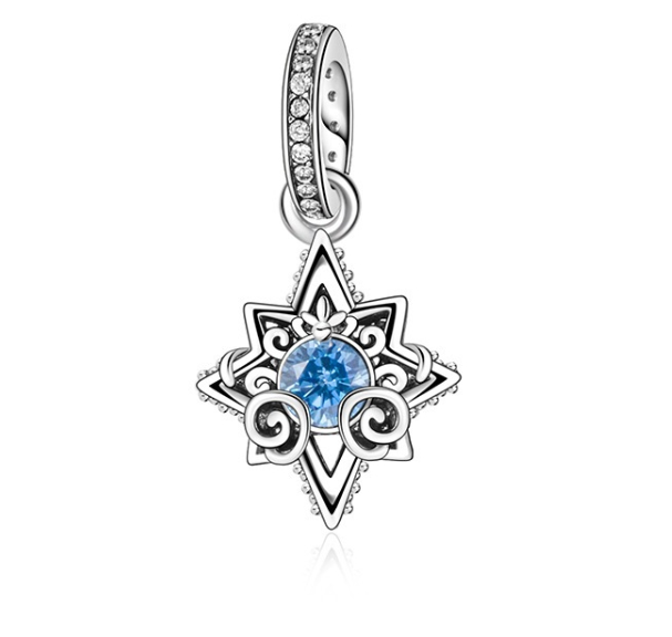 Clover Sea Turtle Cherry Charms 925 Silver Bracelet Accessories Lovers Diamond Inlaid Beads 0028